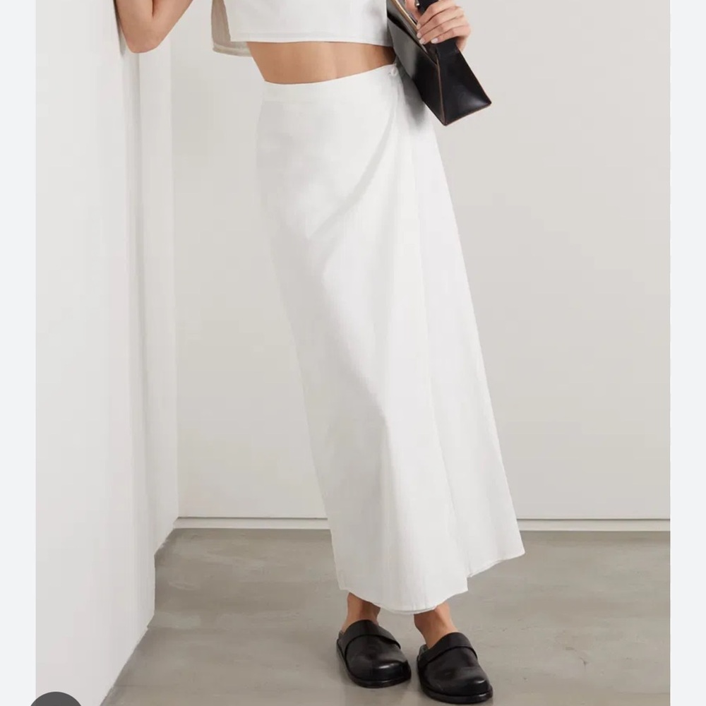 REFORMATION Mylie Organic Cotton-Blend Wrap Skirt Size 4